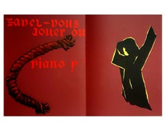 Eduardo Arroyo - ¿Sabes tocar el piano? - Litografía original