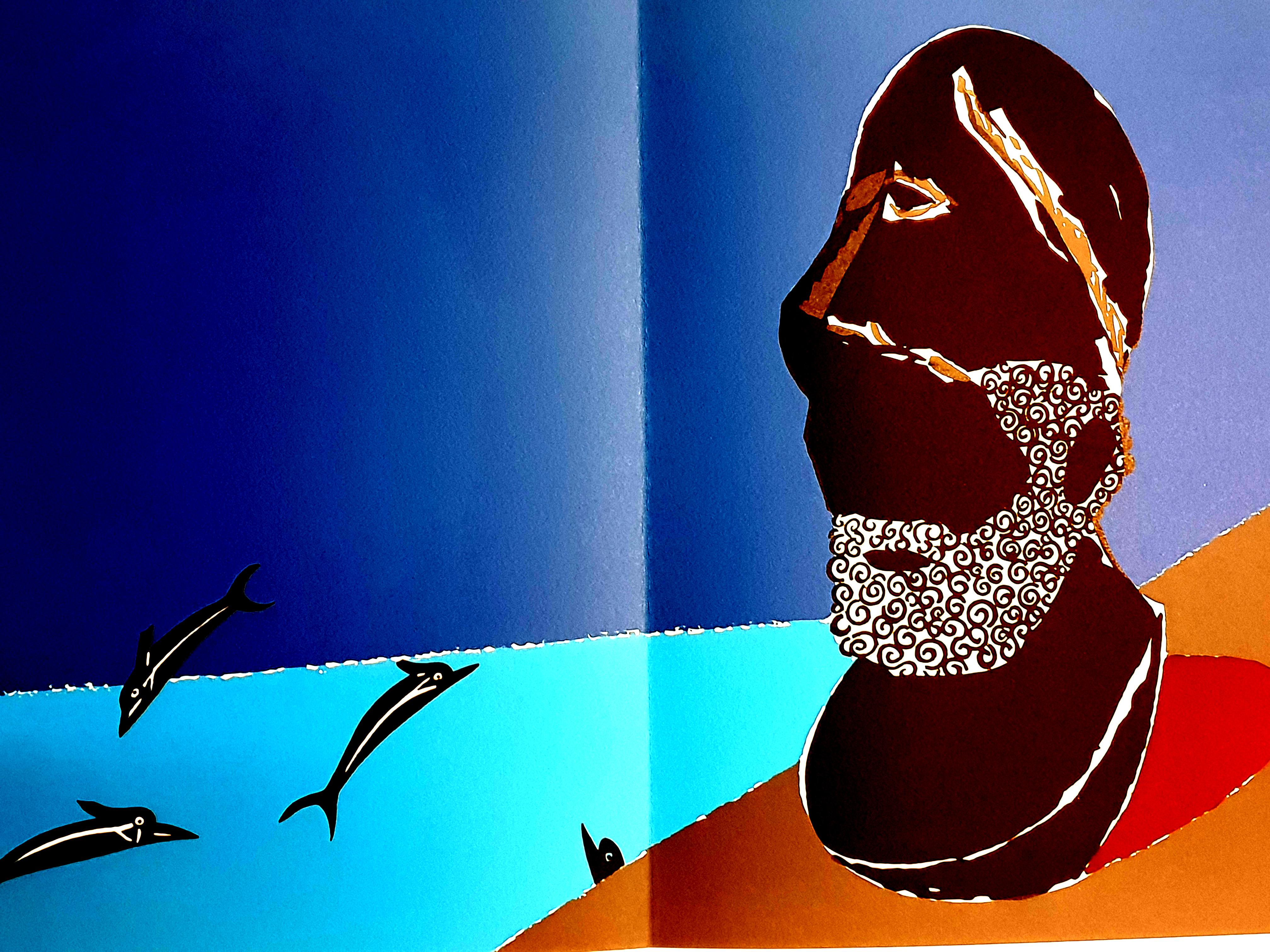 Eduardo Arroyo - Homenaje griego - Litografía original en venta 1
