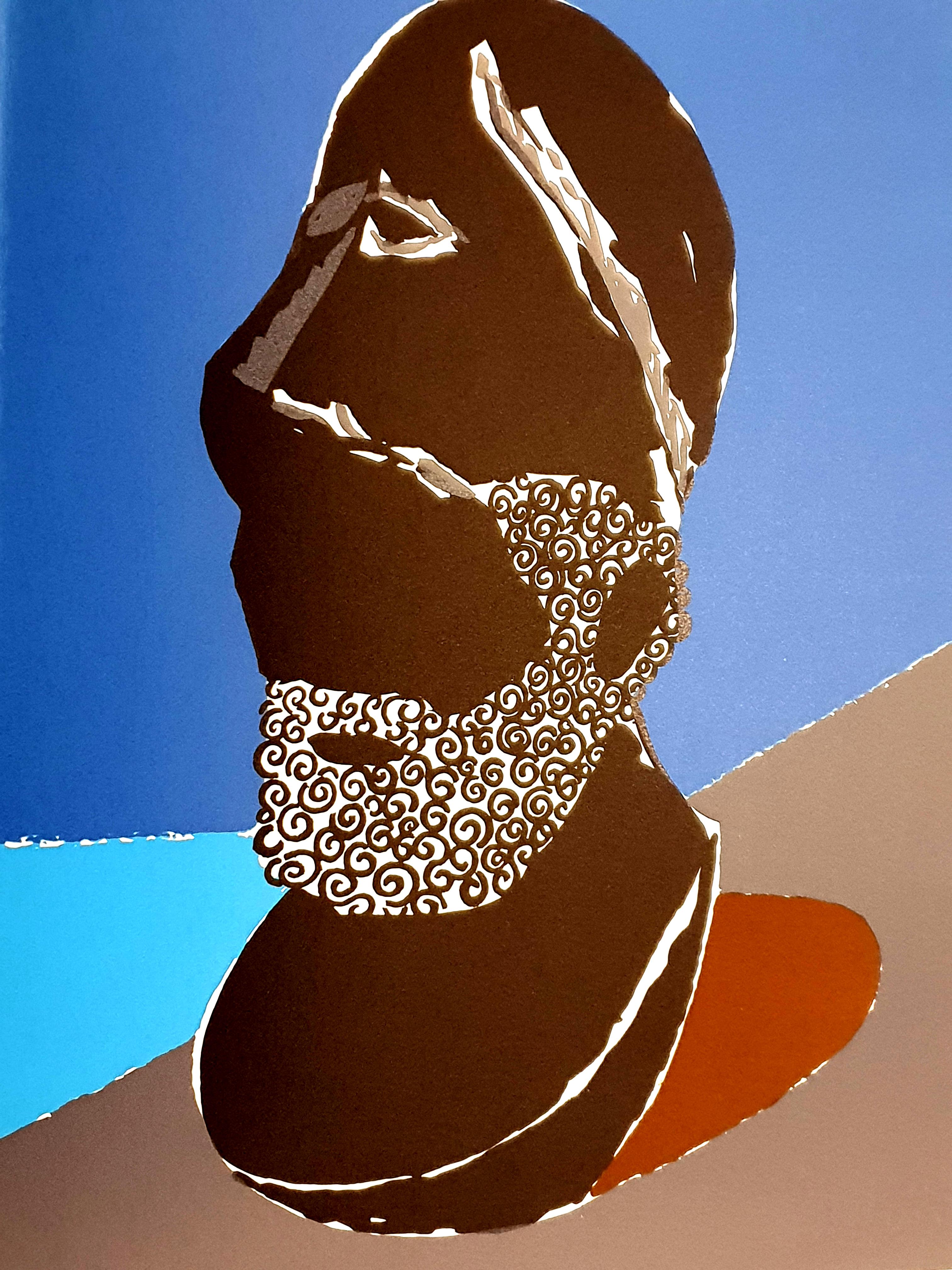 Eduardo Arroyo - Homenaje griego - Litografía original en venta 3