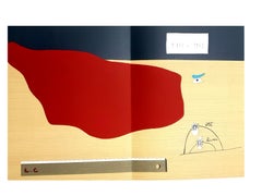 Eduardo Arroyo - Homage to Le Corbusier - Original Lithograph