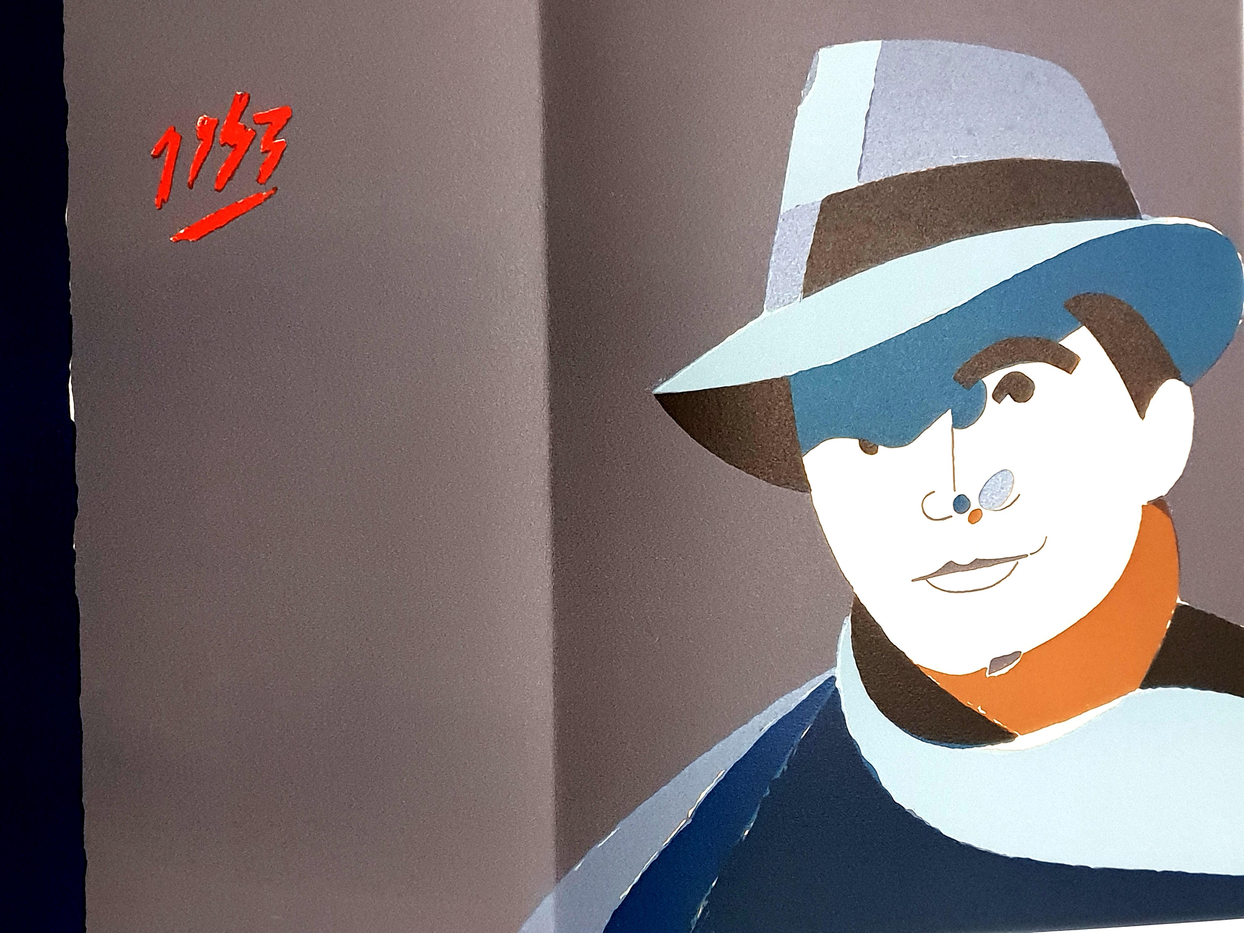 Eduardo Arroyo – Jean Moulin – Originallithographie im Angebot 2