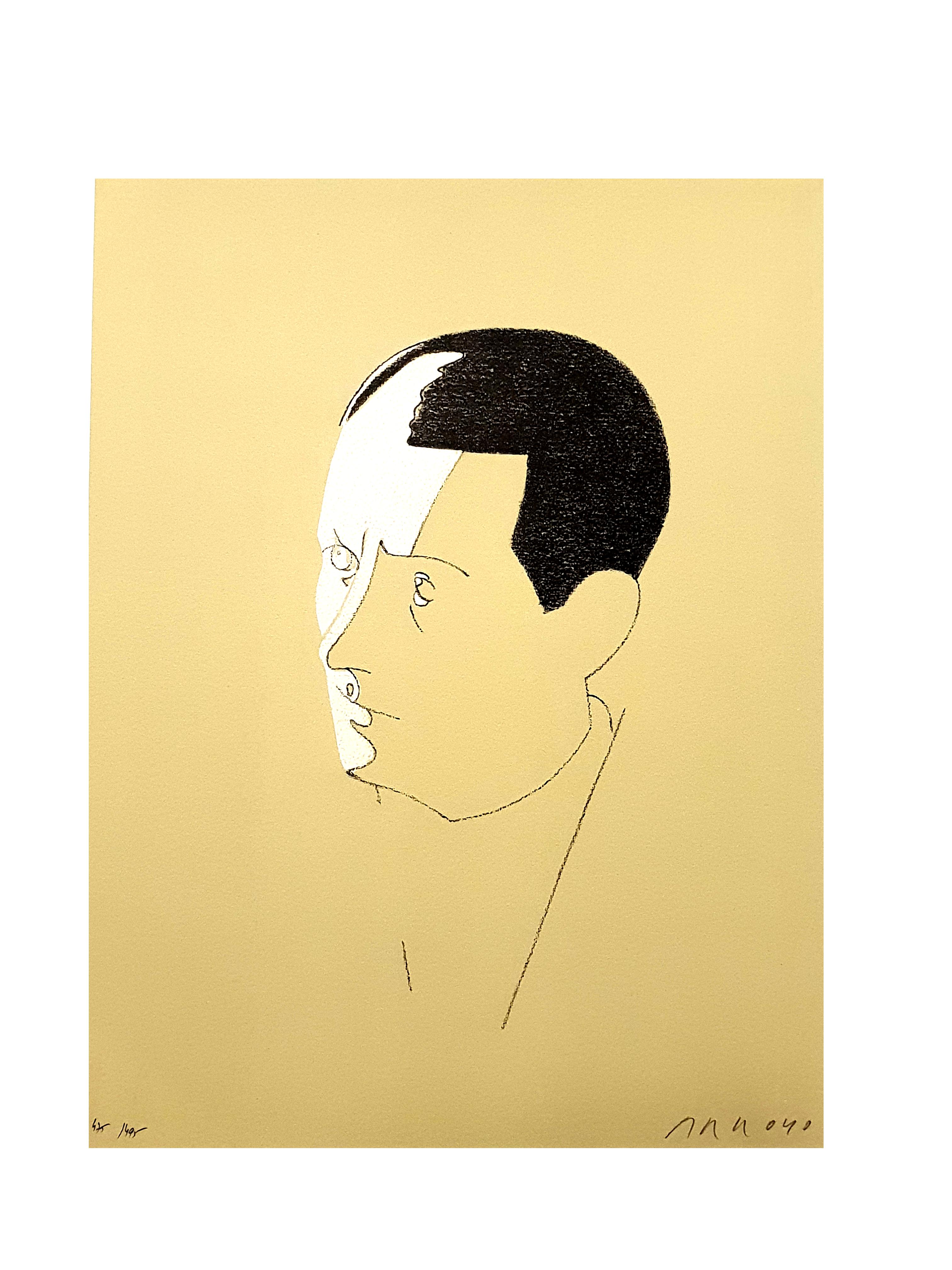 Eduardo Arroyo - Malraux - Original Handsigned Lithograph 2
