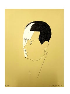 Eduardo Arroyo - Malraux - Original Handsigned Lithograph