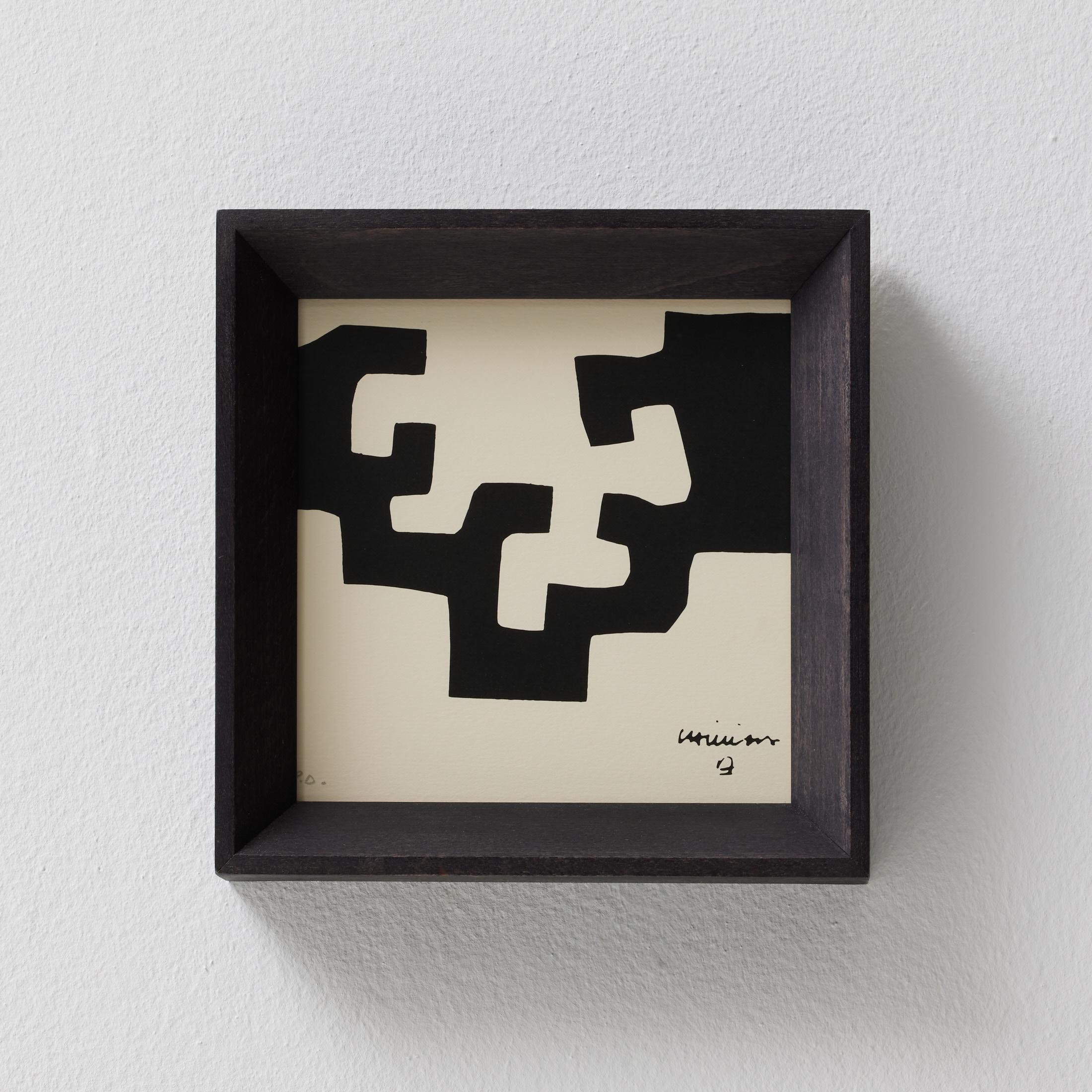 This extraordinary small lithograph by Eduardo Chillida, created in 1975, was originally produced as an invitation for one of the artist’s exhibitions. The piece is part of a rare Epreuve d'artiste (P.A.) edition, highlighting its exclusivity and