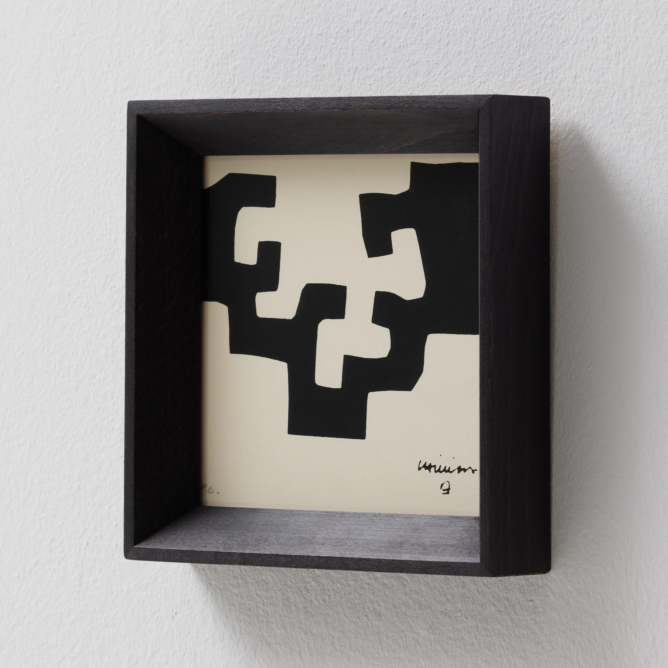 Paper Eduardo Chillida Framed Lithograph, 1975 For Sale