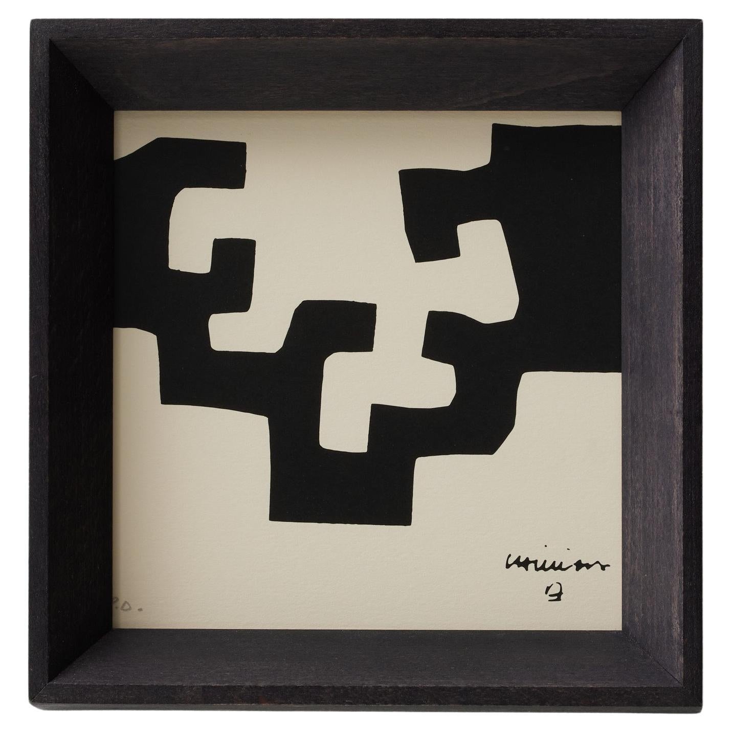Litografia con cornice di Eduardo Chillida, 1975