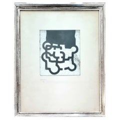 Vintage EDUARDO CHILLIDA - Hommage a Sir. Roland Penrose 1981 Acquaforte e acquatinta 