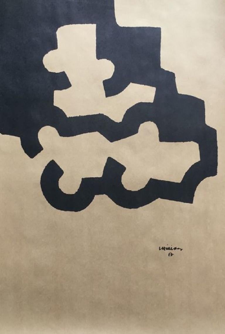 Rare design by Eduardo Chillida, “Composición”
Lithograph on brown Kraft paper
Signed in the print

Edited by the Museum of Abstract Art, Cuenca Spain.