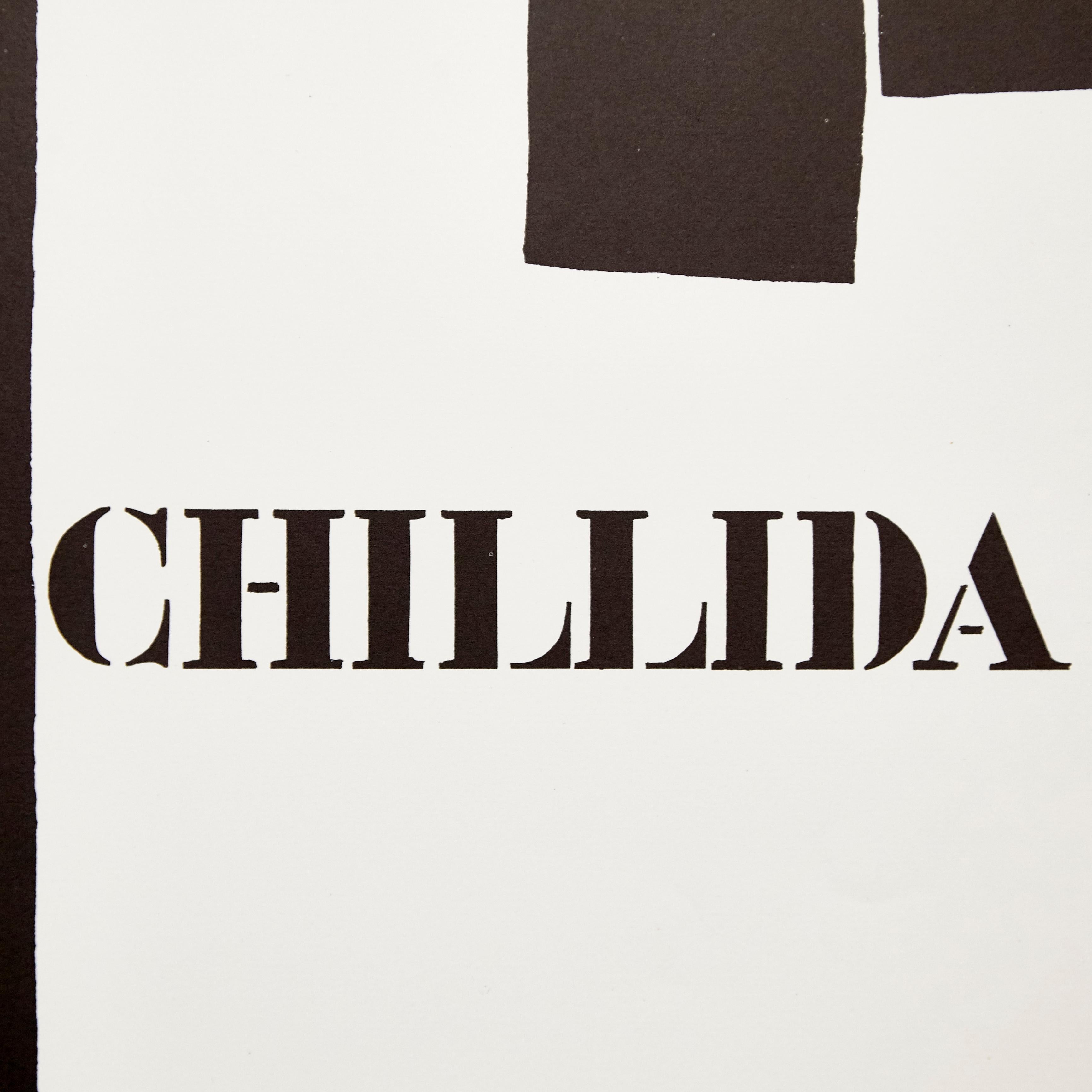 Mid-Century Modern Eduardo Chillida Poster