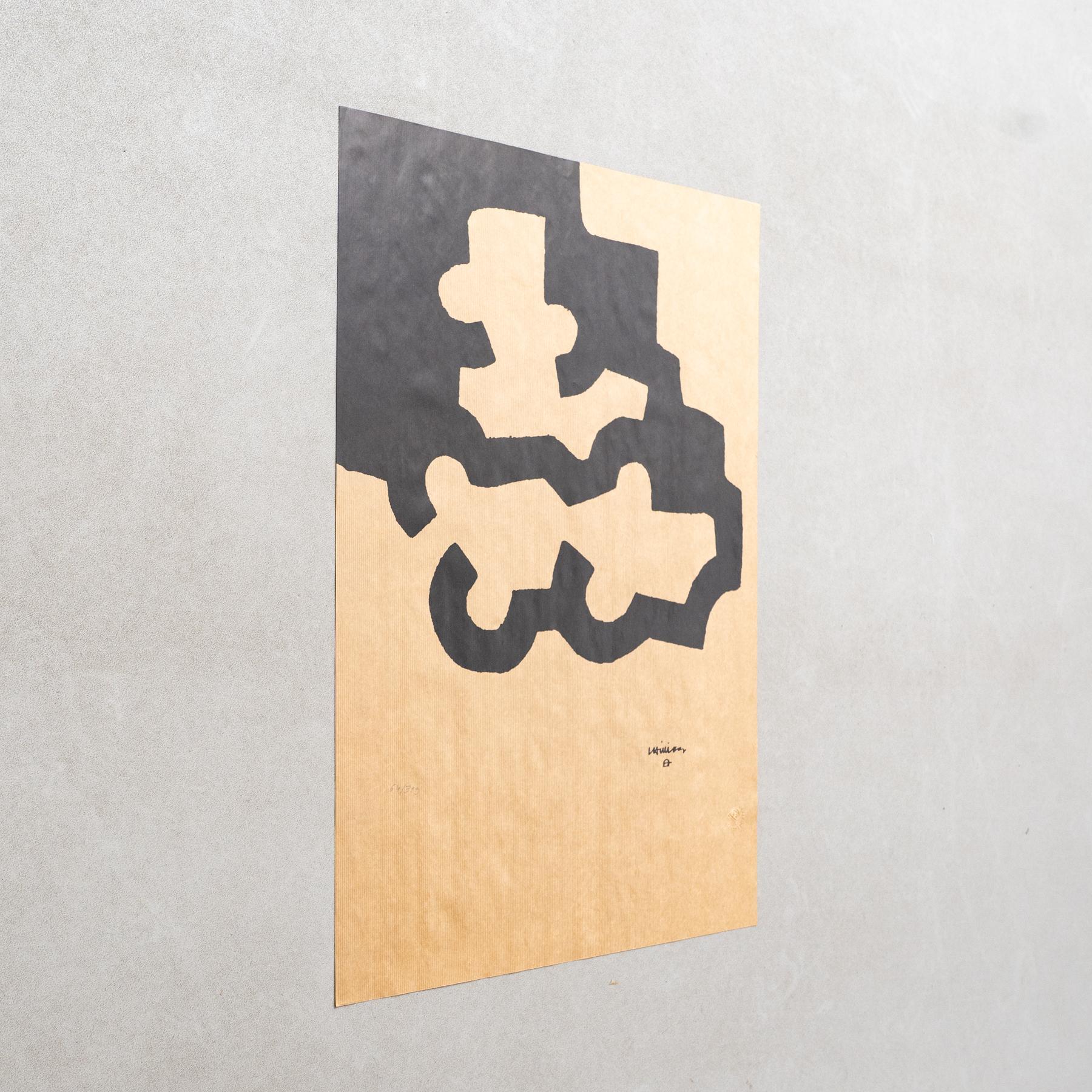 Grabado de Eduardo Chillida, hacia 1990 Español