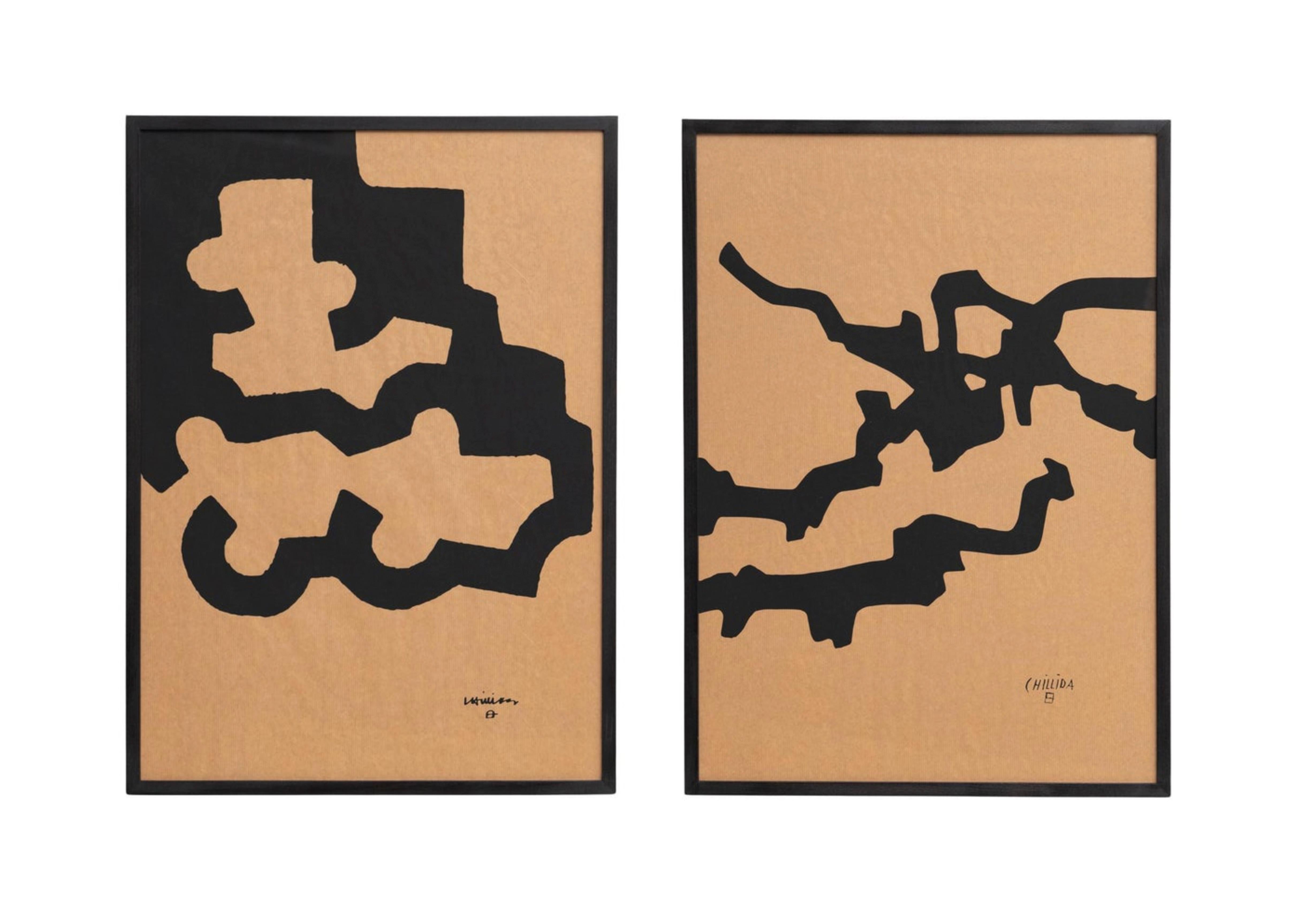 Eduardo Chillida Drucke, Satz von 2, um 1990 im Angebot 2