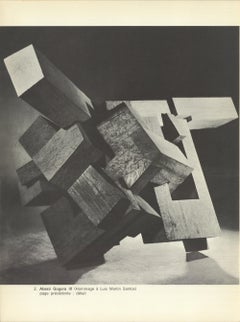 1964 After Eduardo Chillida 'Abesti Gogora III' France Offset Lithograph