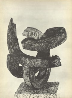 1964 Eduardo Chillida 'Enclume de Reve XI' France Offset Lithograph