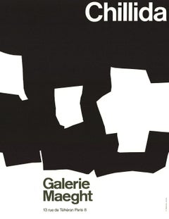 Lithographie abstraite française de la Galerie Maeght d'après Eduardo Chillida, 1968