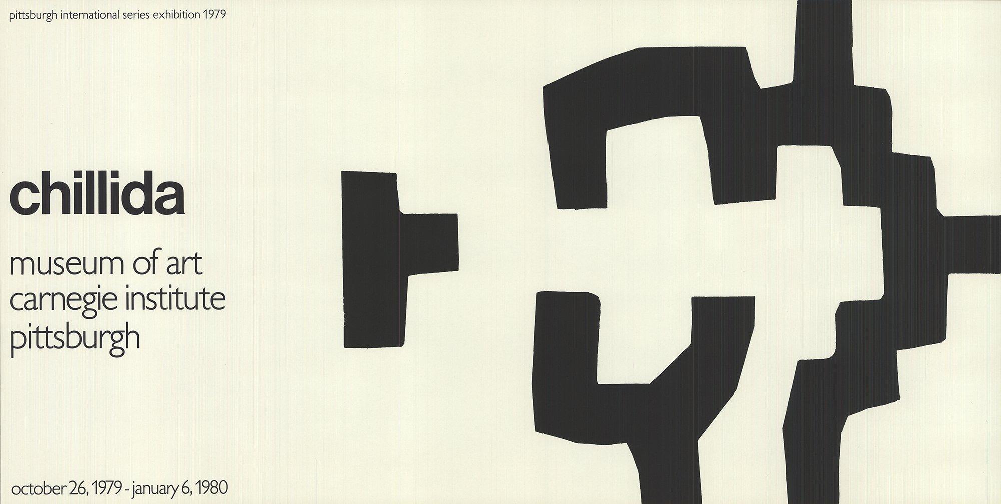 Paper Size: 13 x 25.5 inches ( 33.02 x 64.77 cm )
 Image Size: 13 x 25.5 inches ( 33.02 x 64.77 cm )
 Framed: No
 Condition: A-: Near Mint, very light signs of handling
 
 Additional Details: Poster for a Chillida exhibit at the Museum of Art