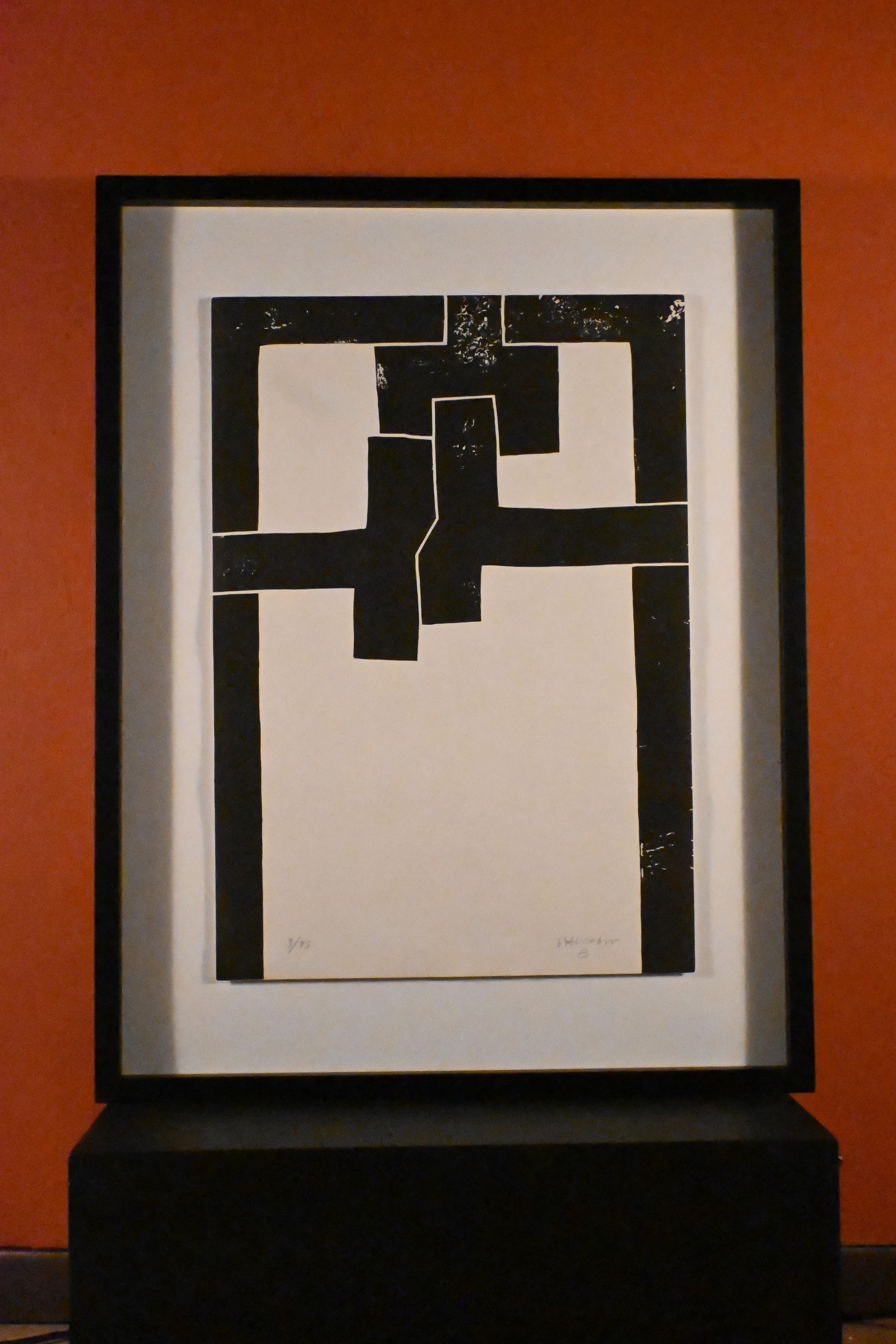 Original Signed Abstract Print · Iconic Basque Sculptor · 1970s Spanish Abstract For Sale 1