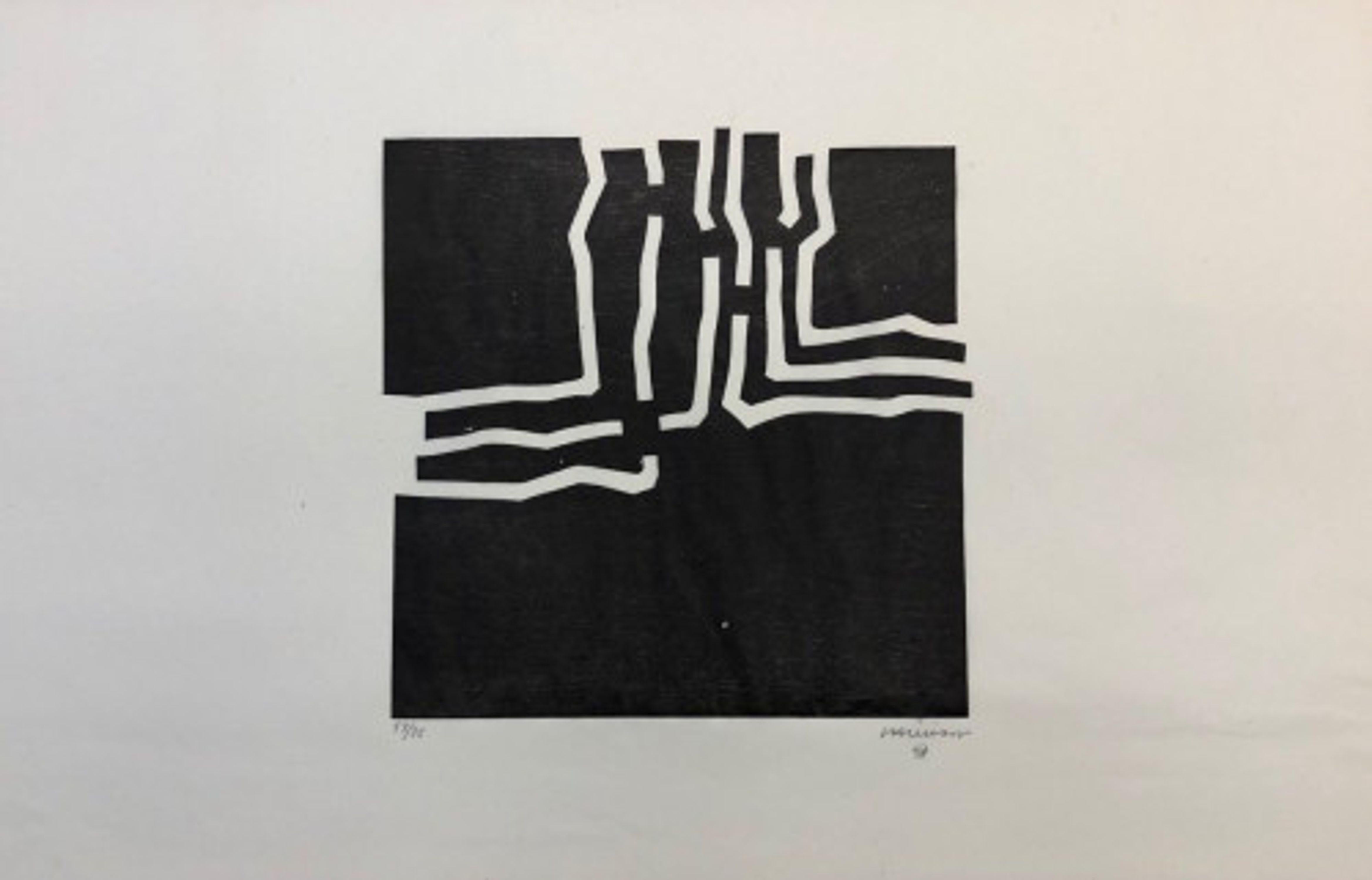 Beltza III - Print by Eduardo Chillida