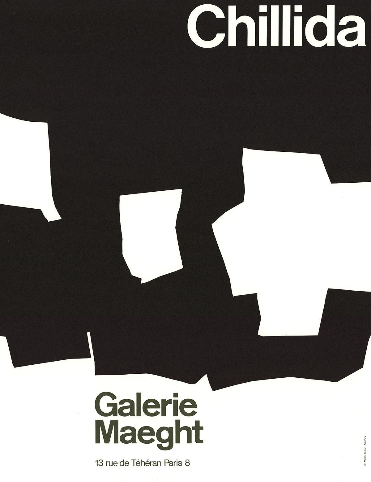 Chillida-1968  
Galerie Maeght
 Vintage Lithograph - Print by Eduardo Chillida