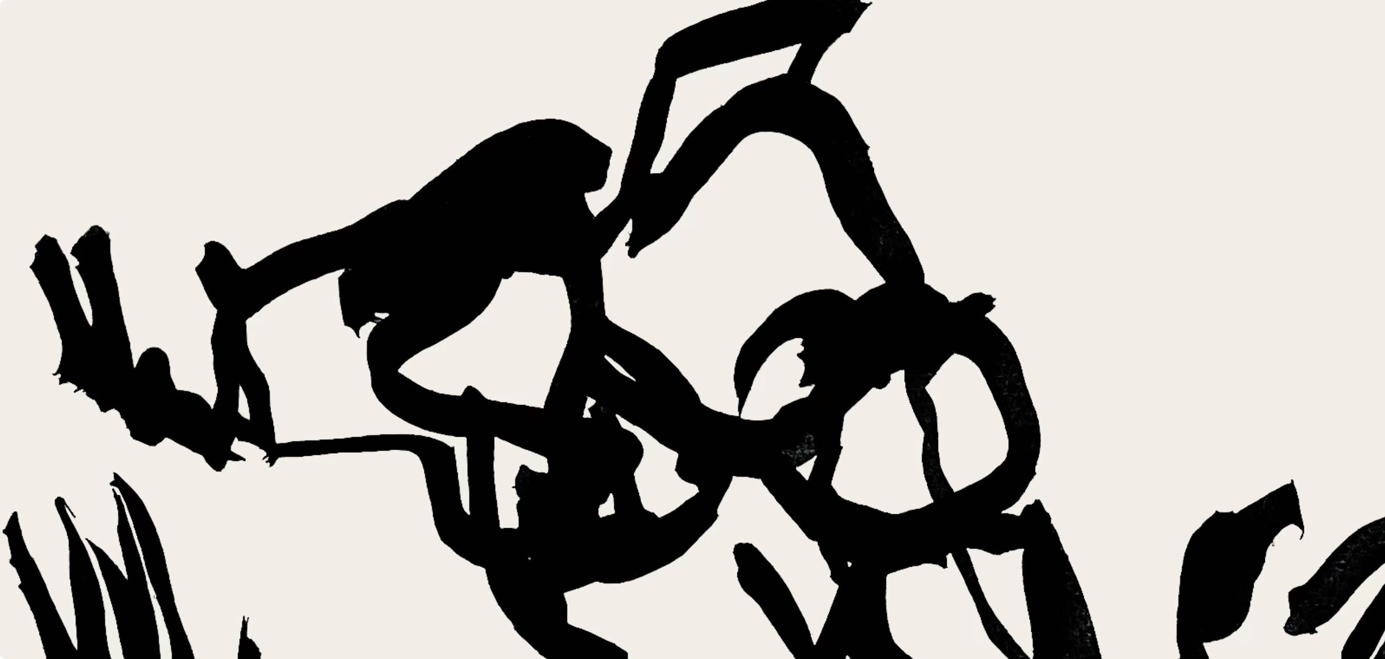 Chillida, Komposition, Derrière le miroir (nach) – Print von Eduardo Chillida