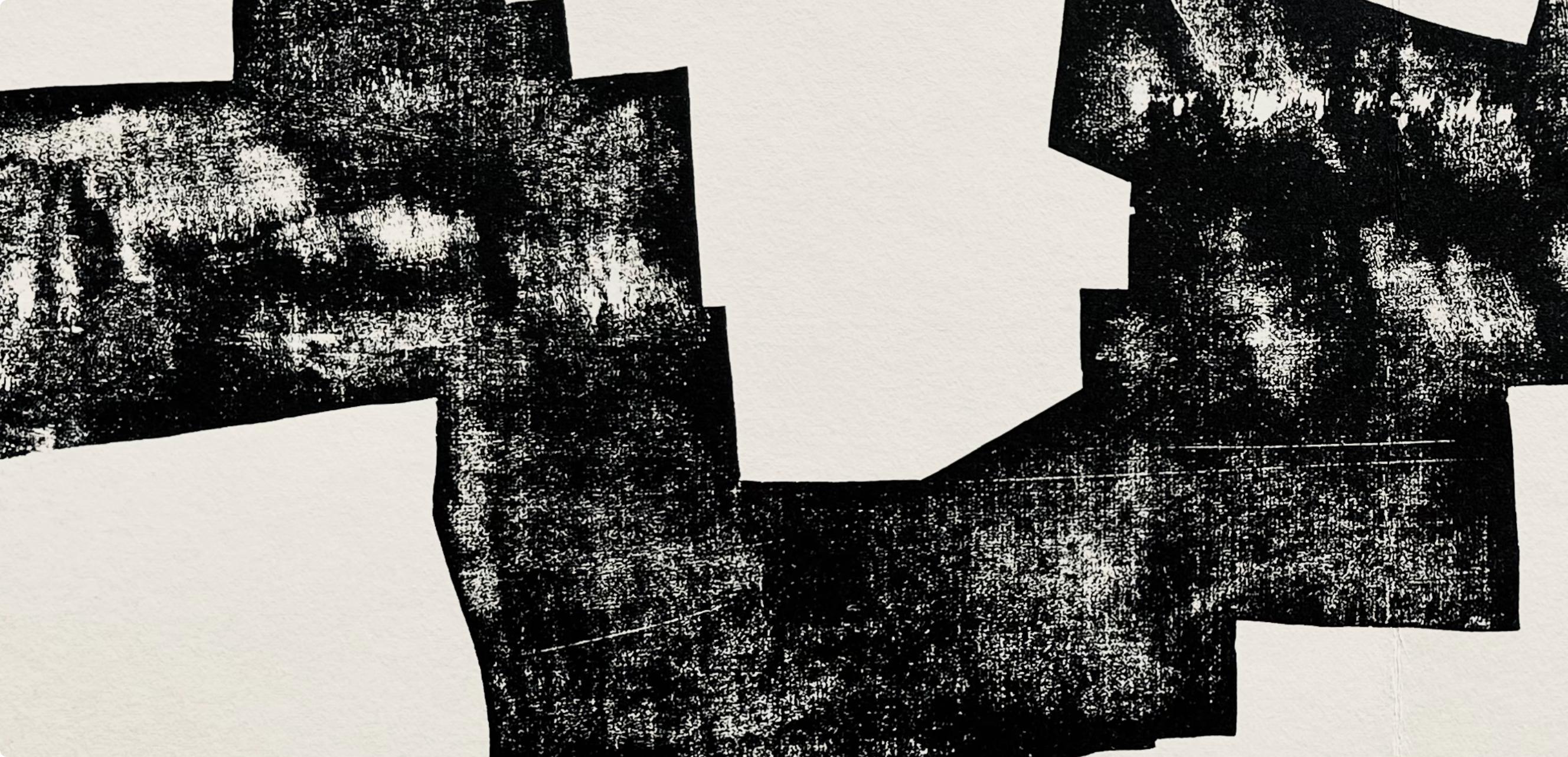 Chillida, Composition, Derrière le miroir (after) - Print by Eduardo Chillida