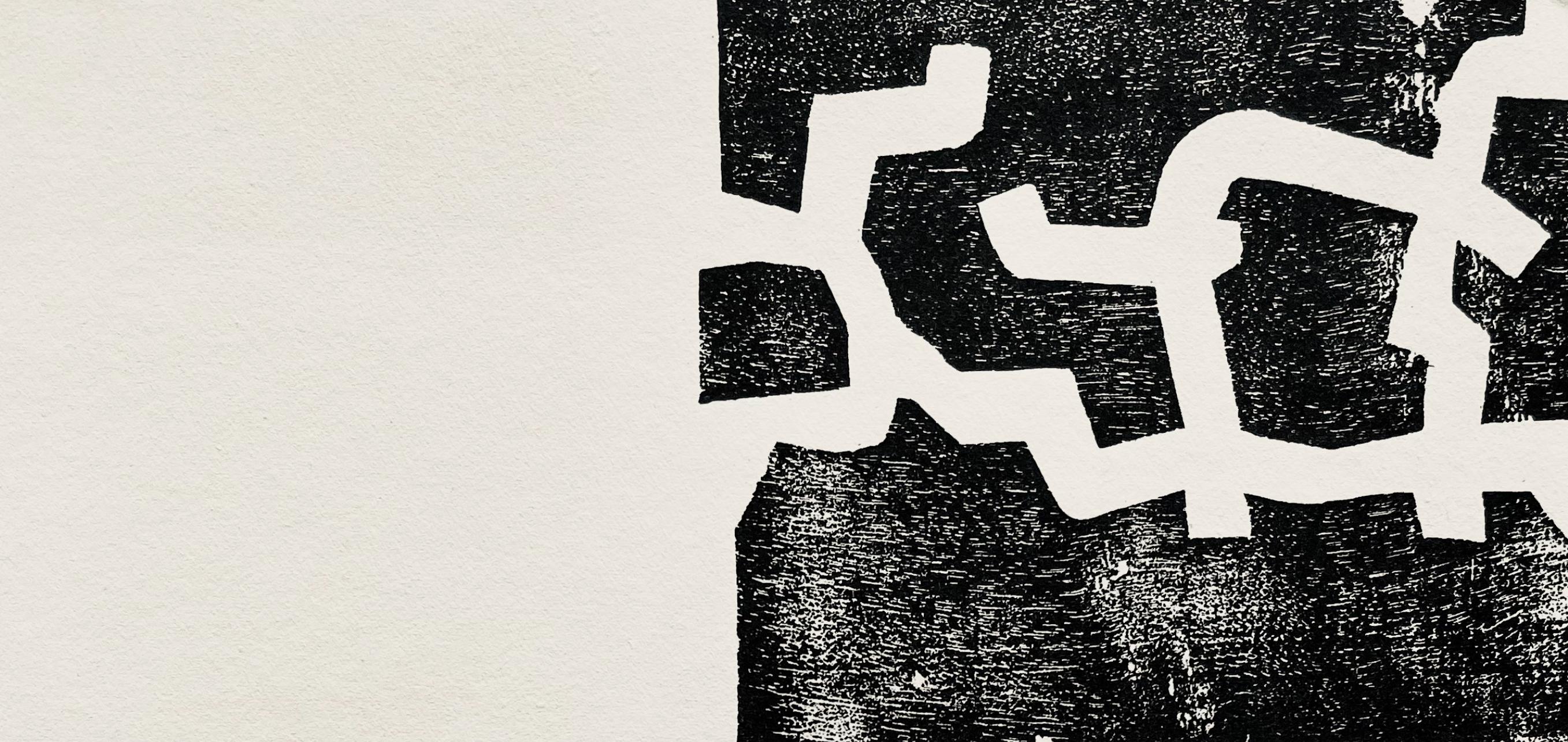 Chillida, Composition, Derrière le miroir (après) - Print de Eduardo Chillida