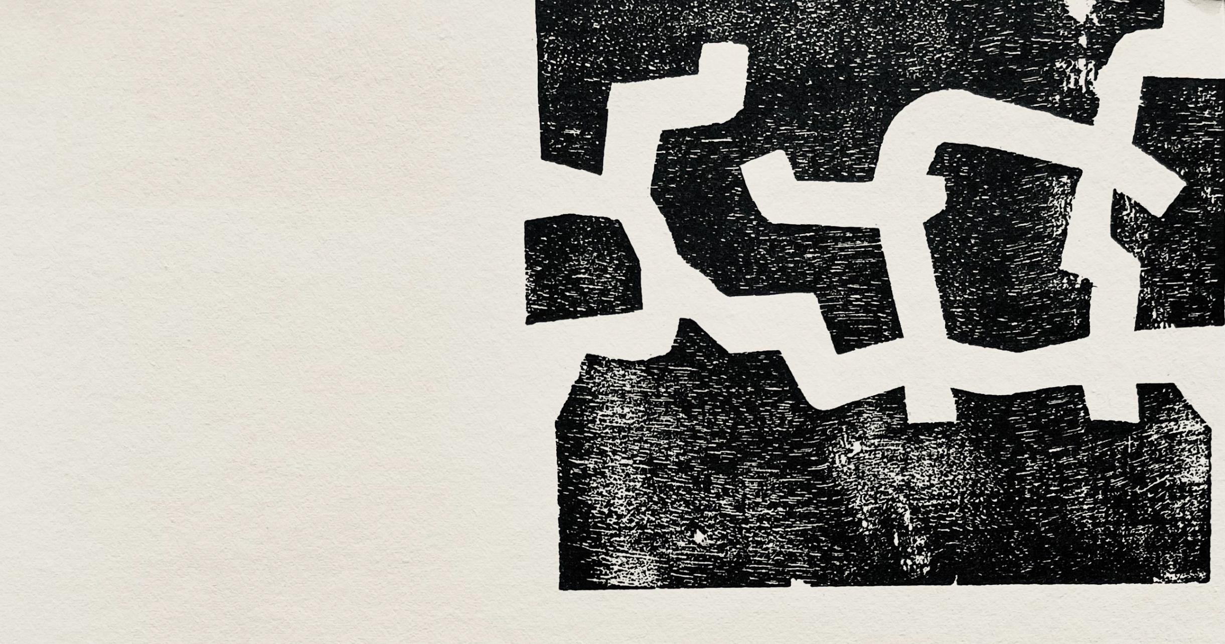 Chillida, Composizione, Derrière le miroir (dopo) - Print di Eduardo Chillida