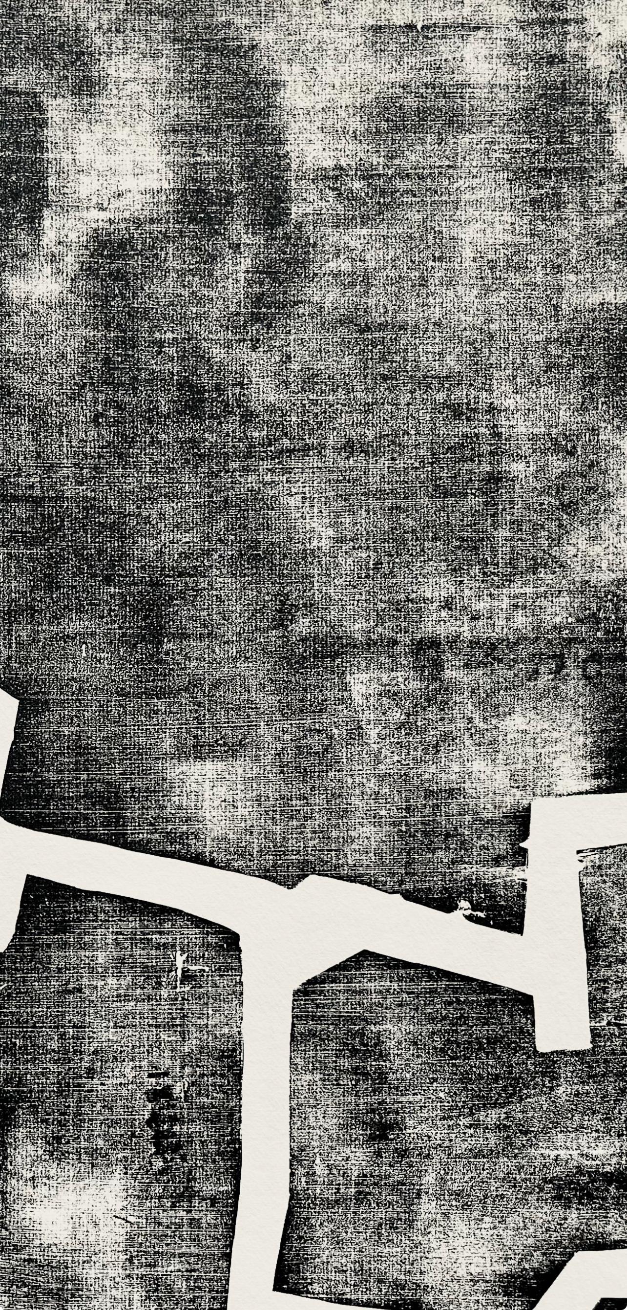 Chillida, Composition, Derrière le miroir (après) - Print de Eduardo Chillida