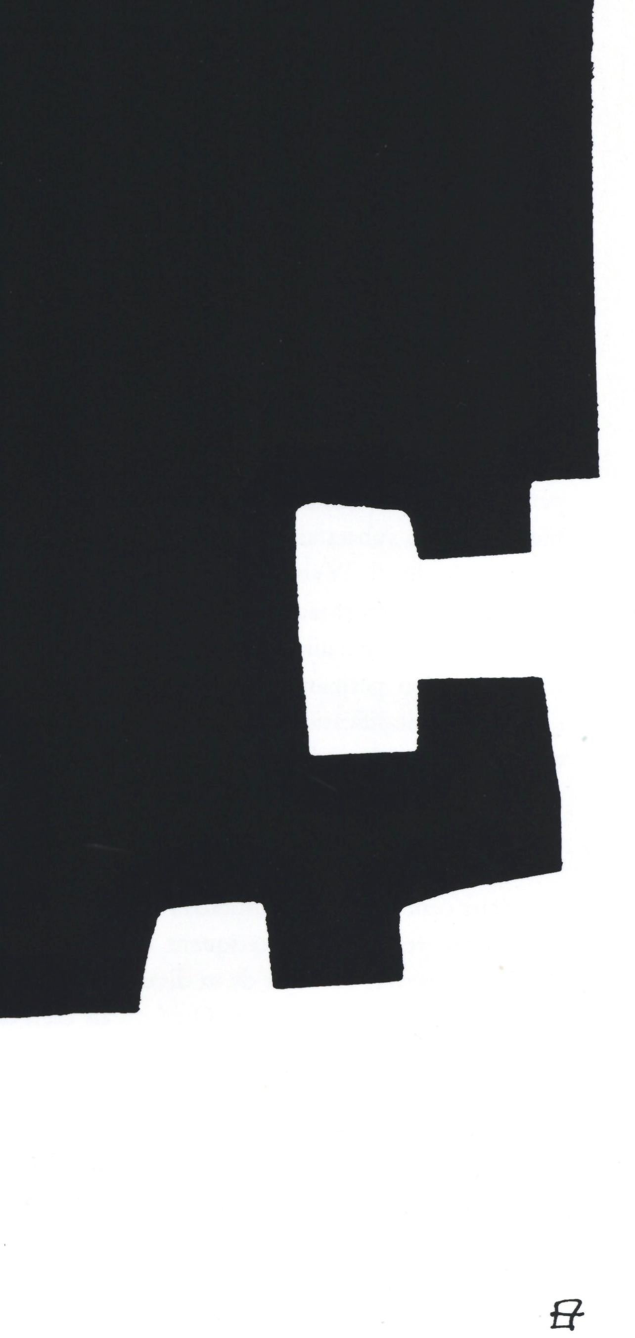 Chillida, Composition, Derrière le miroir (après) - Moderne Print par Eduardo Chillida