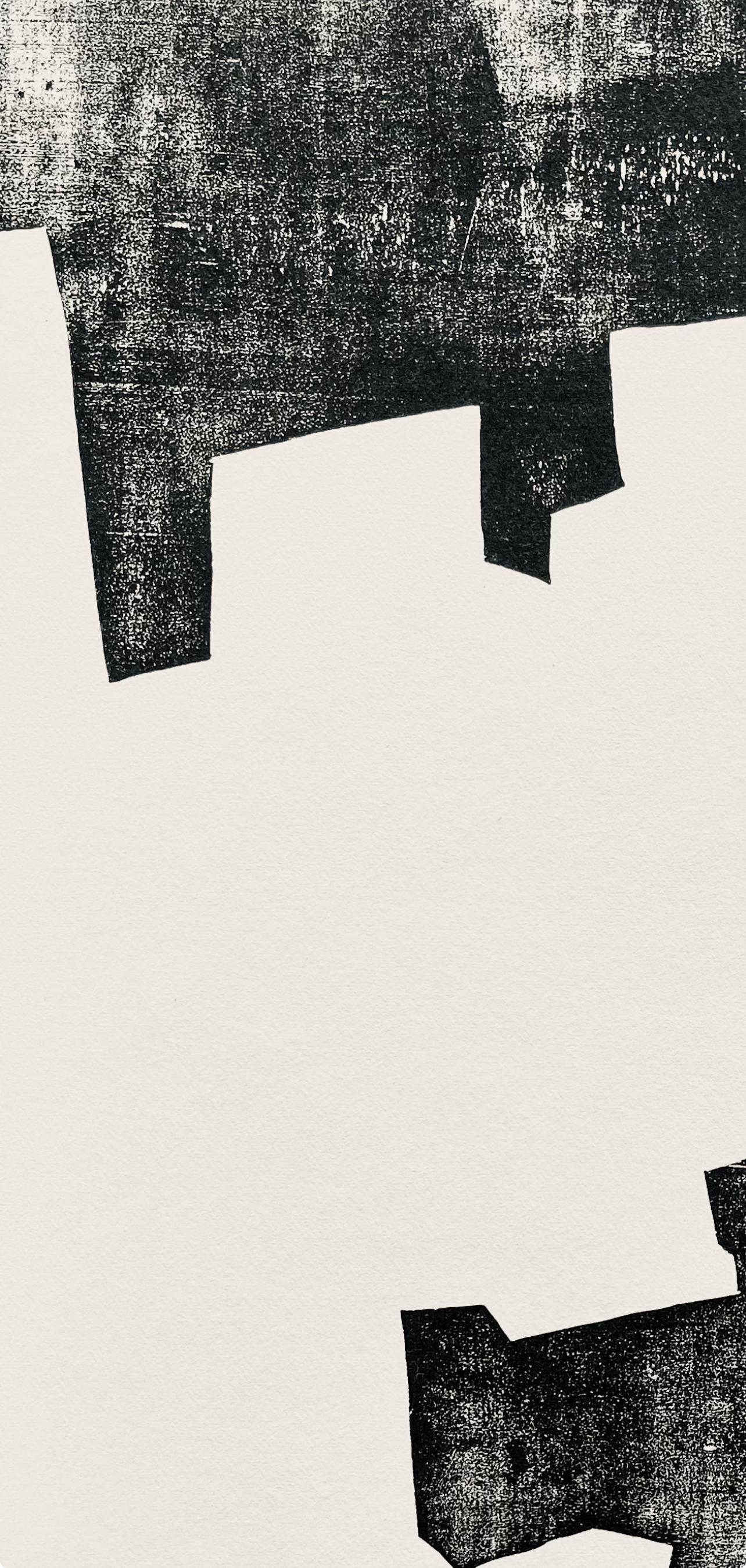 Chillida, Composition, Derrière le miroir (après) - Moderne Print par Eduardo Chillida