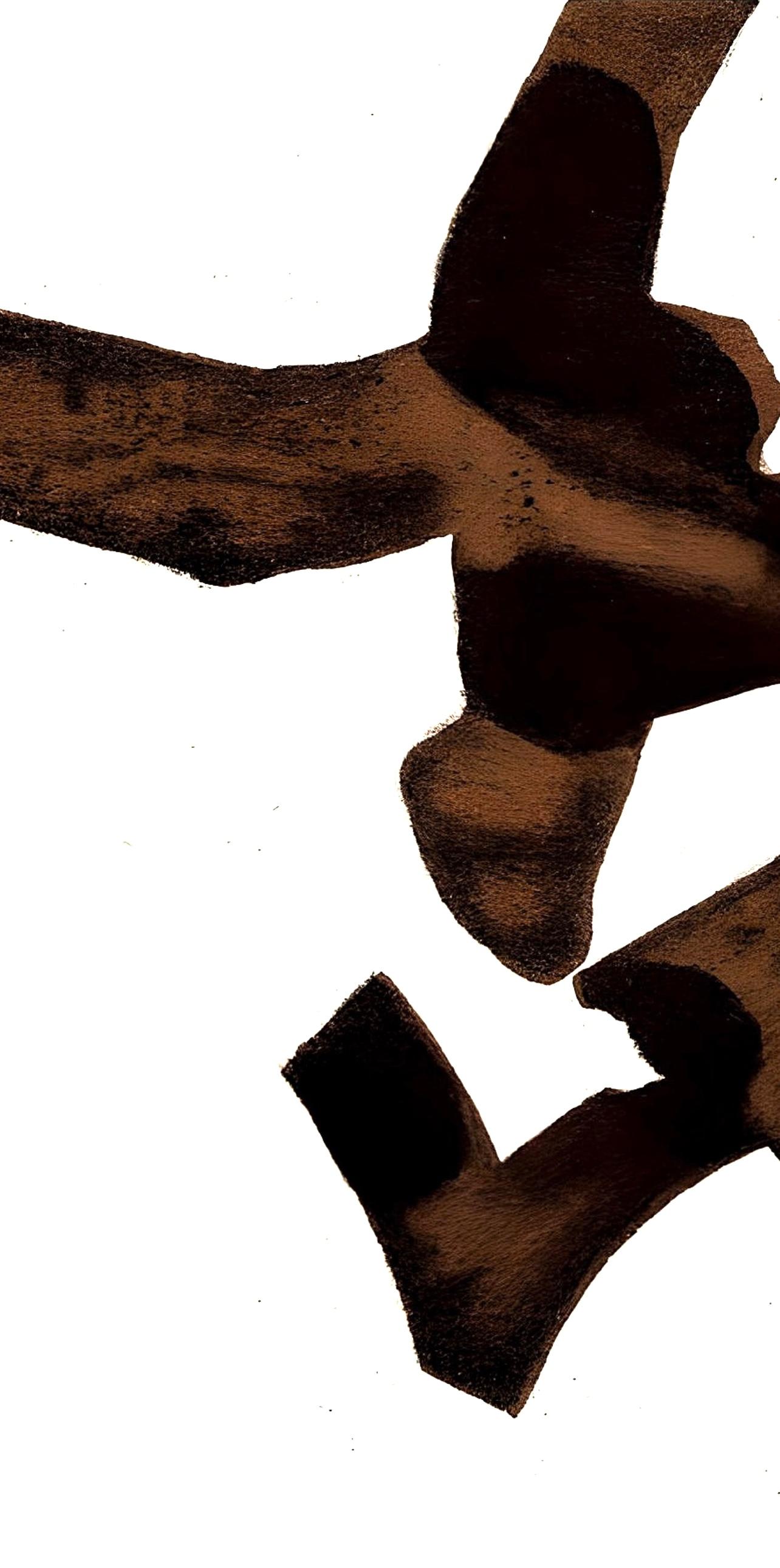 Chillida, Composition, Derrière le miroir (after) - Black Landscape Print by Eduardo Chillida
