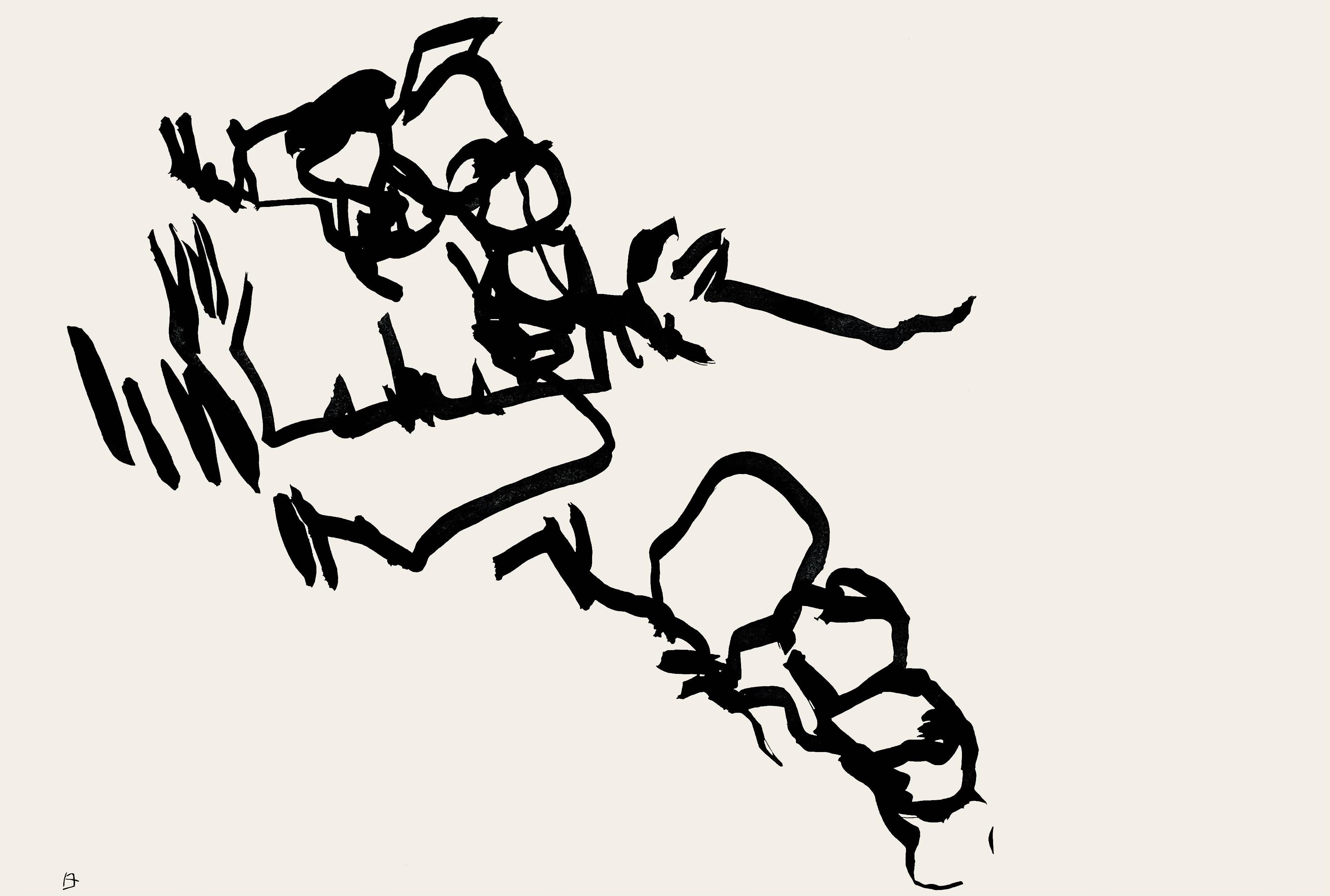 Eduardo Chillida Abstract Print – Chillida, Komposition, Derrière le miroir (nach)