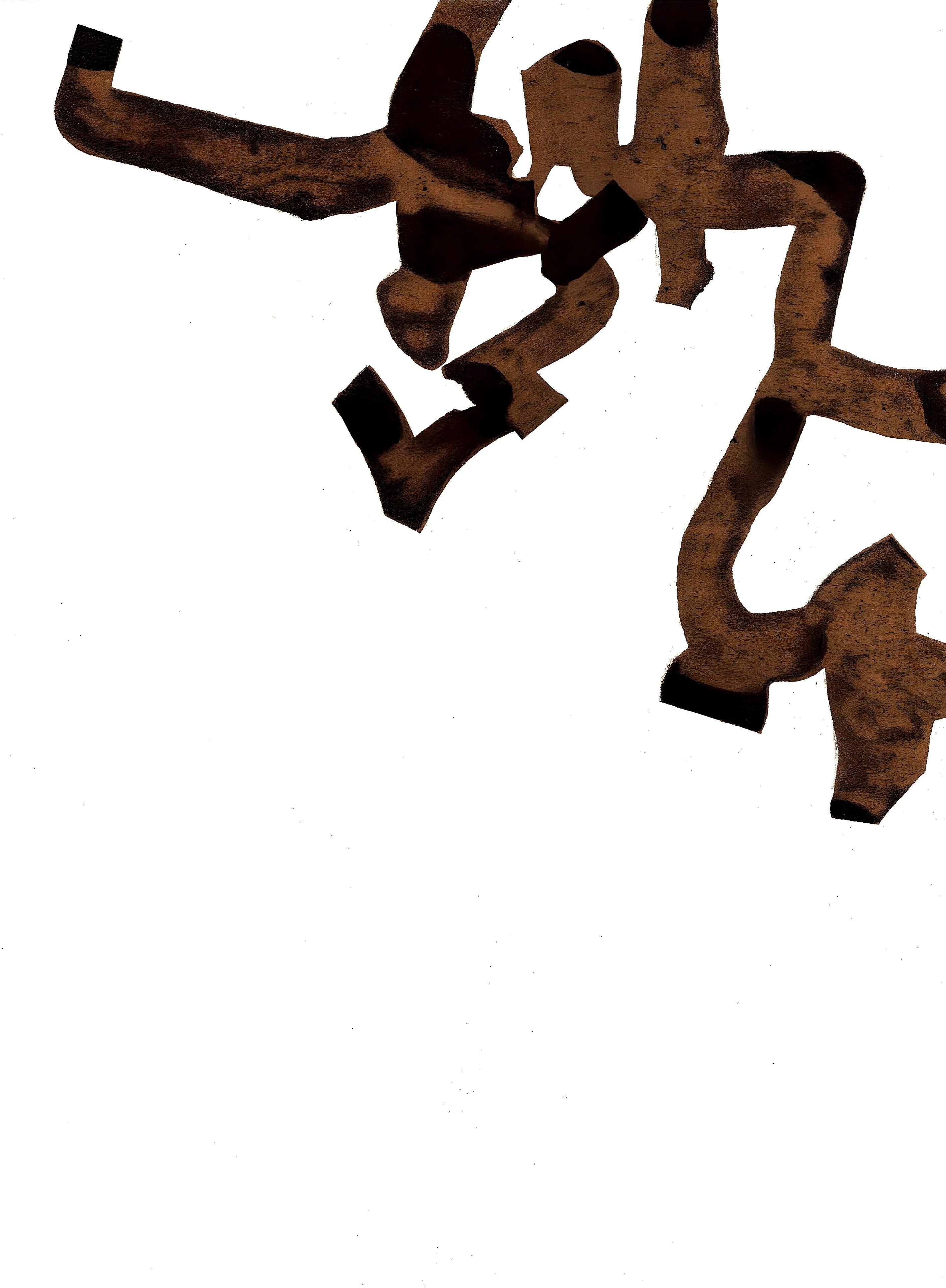 Eduardo Chillida Landscape Print - Chillida, Composition, Derrière le miroir (after)