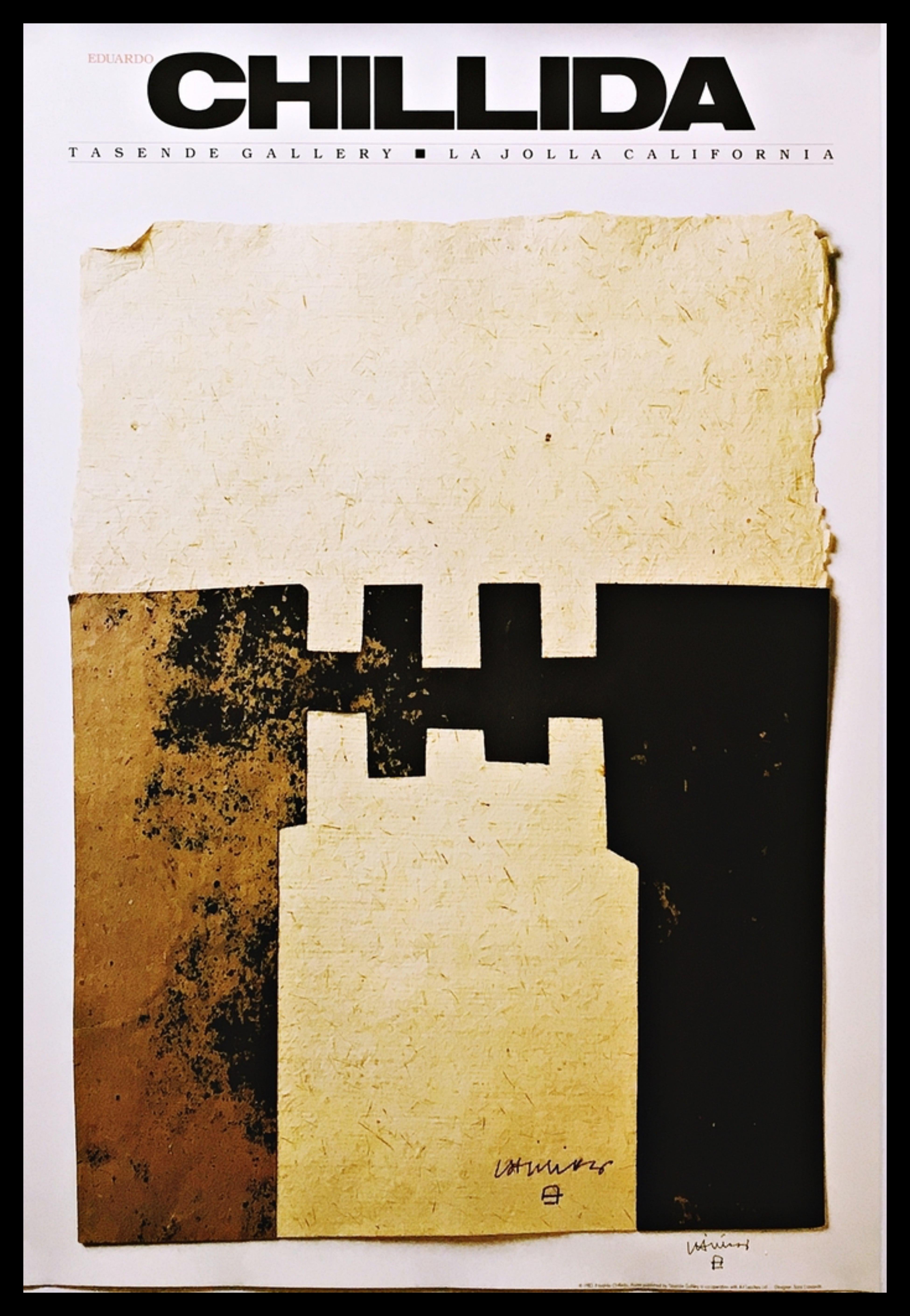 Eduardo Chillida Abstract Print - Chillida (Hand Signed), from the Robert and Ruth Vogele Collection