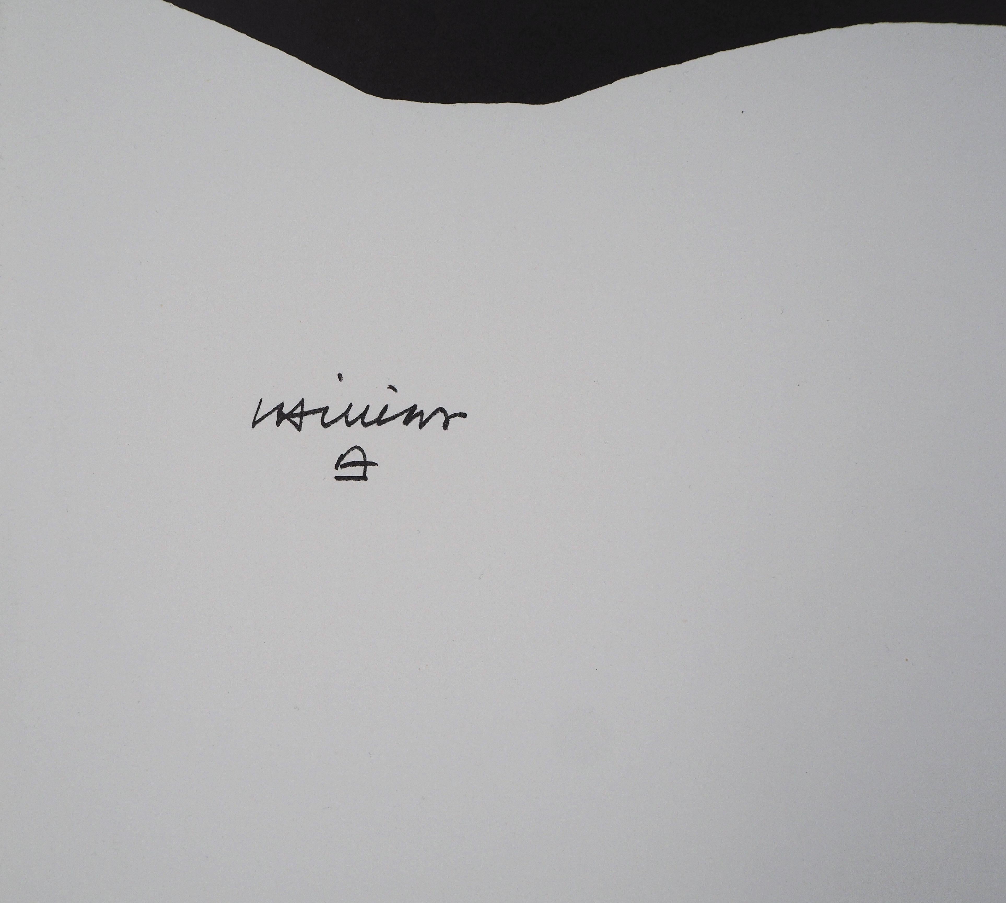 Composition - Lithograph (Olympic Games Munich 1972) - Print by Eduardo Chillida
