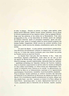 Composition - Original Lithograph by Eduardo Chillida - 1968