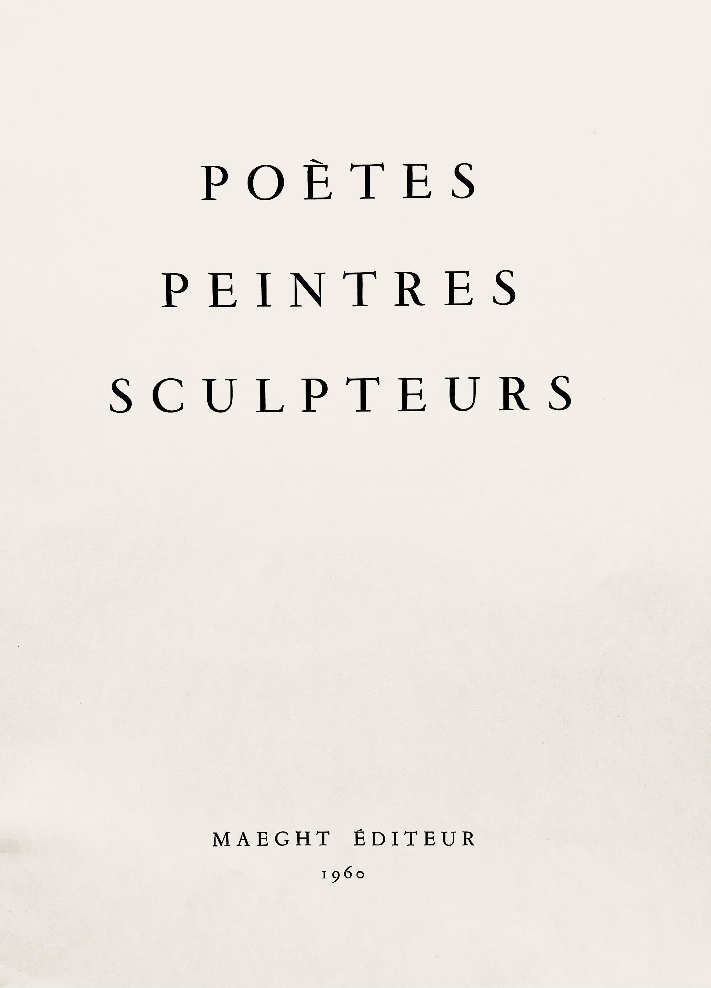 Lithographie sur papier vélin. Format du papier : 15 x 11 pouces. Inscription : Non signé et non numéroté, tel que publié. Notes : Extrait de l'in-folio Derrière le miroir, Poètes, peintres, sculpteurs, N° 119, 1960. Publié par Aimé Maeght, Éditeur,