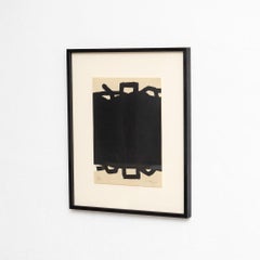Eduardo Chillida, « Abstract Odyssey » : Sans titre, lithographie encadrée, 1990