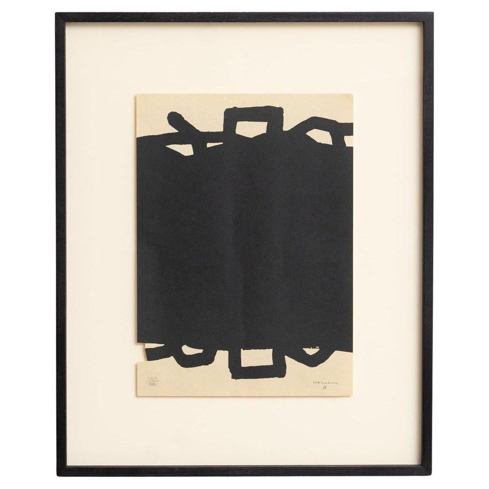 Eduardo Chillida, Abstract Odyssey: Untitled, Framed Lithograph, 1990