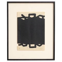 Eduardo Chillida, Abstract Odyssey: Untitled, Framed Lithograph, 1990