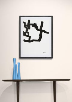 Collage Lithograph by Eduardo Chillida, Modern Abstract, Signed, 1995
