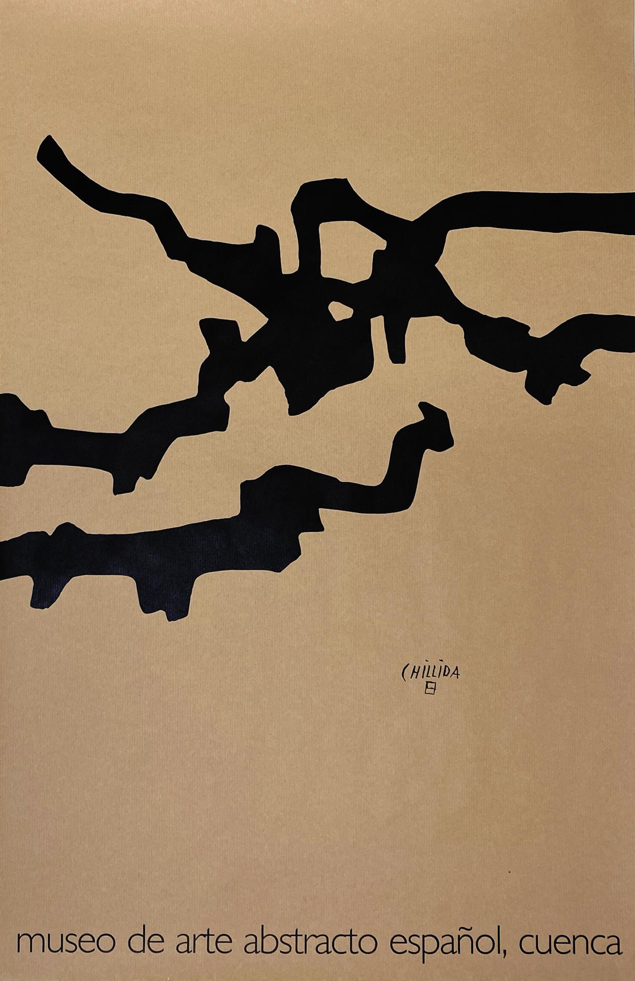 A lithographic poster published by The Museo de Arte Abstracto Español in Cuenca, Spain. First print run.
Features an artwork by Eduardo Chillida. 

Frames are made-to-order (Available for US only) and not returnable. 
Approximate turnaround for