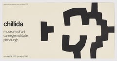 Eduardo Chillida Artista español 1980 Cartel original litografía Sin firmar