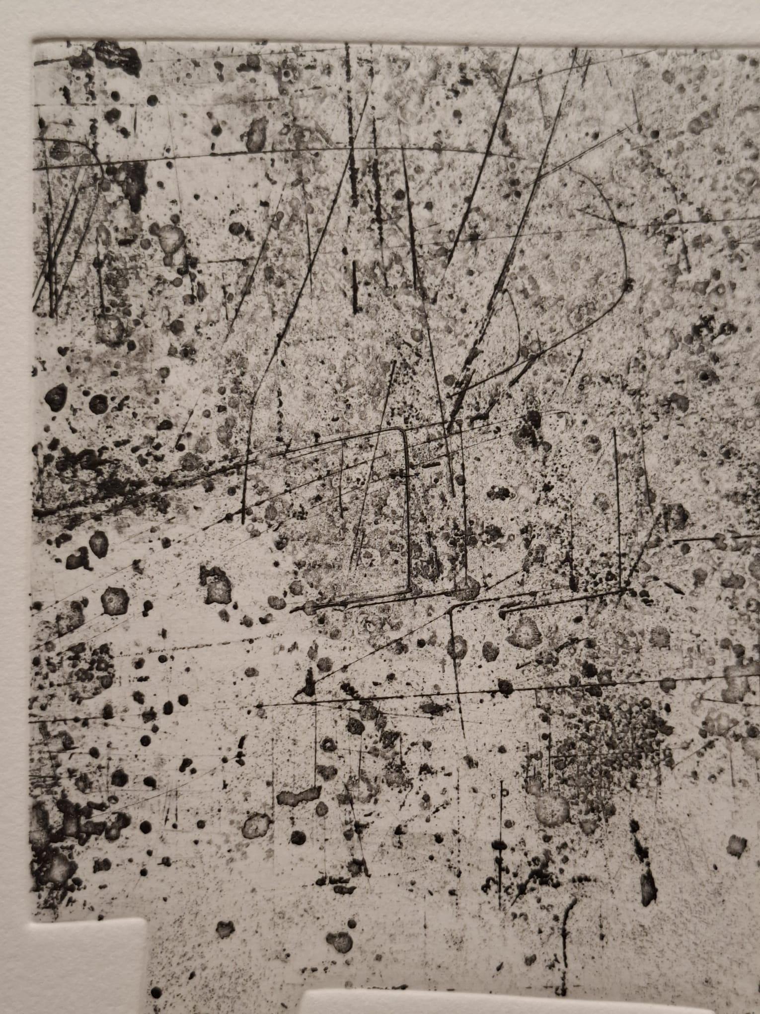 La Ninfa del Silencio - Abstract Print Marrón de Eduardo Chillida