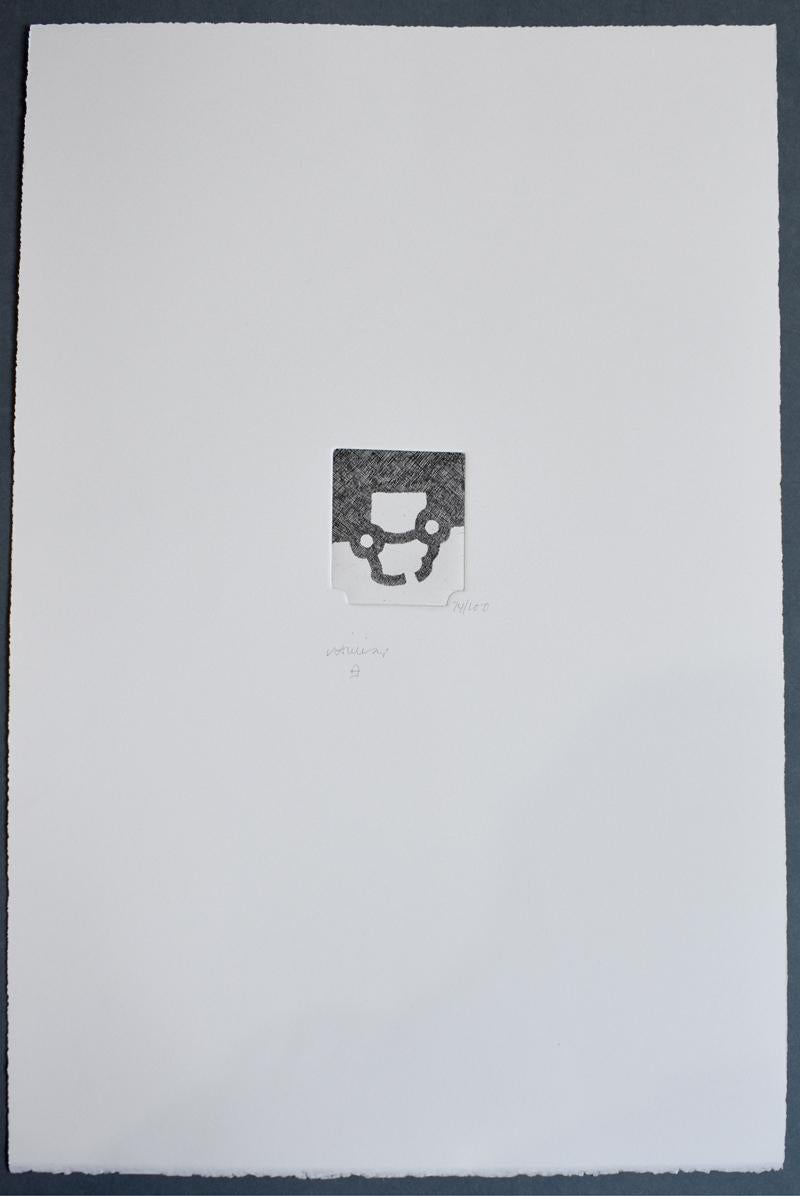 Musical Instrument II  Joiki II - Spanish Abstract Art - Print by Eduardo Chillida