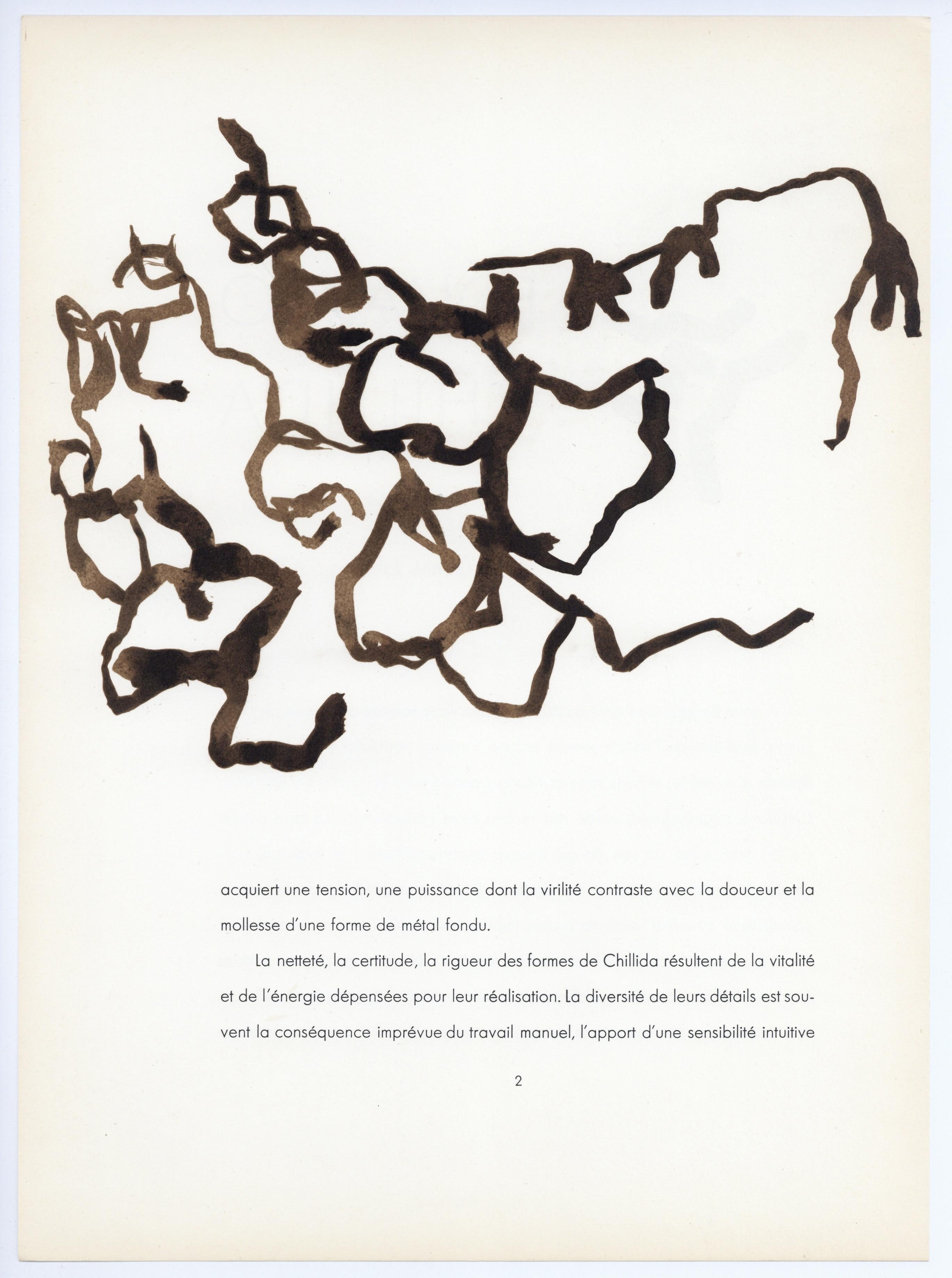 Medium: original lithograph. Printed in 1961 for Derrière le Miroir (issue number 124) and published in Paris by Maeght. Image size: 8 x 10 1/2 inches. Sheet size: 15 x 11 inches (377 x 277 mm). There is printed text beneath the image and on back of