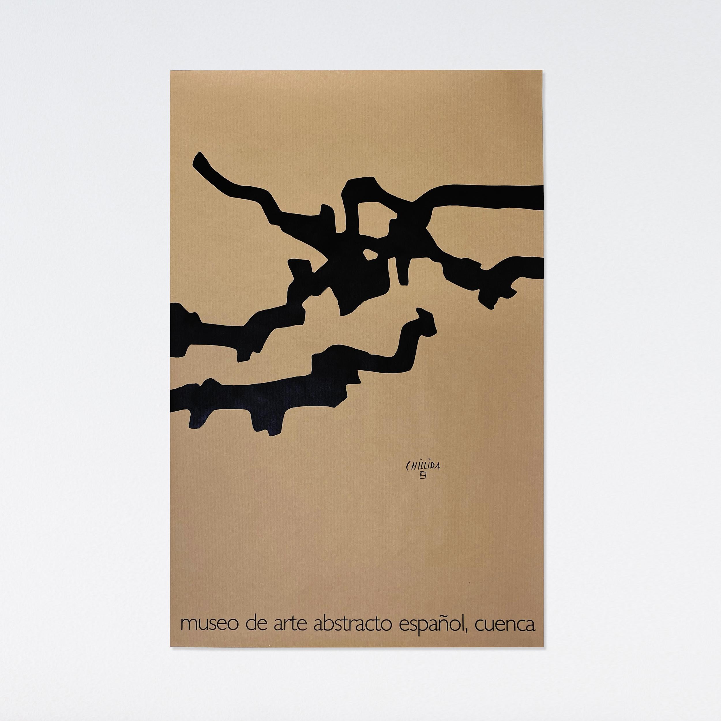 Pair of 2 Lithographic Posters by Eduardo Chillida Set, 1994 and 2004 2