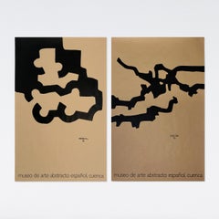 Pair of 2 Lithographic Posters by Eduardo Chillida Set, 1994 and 2004