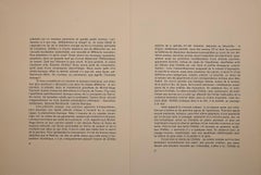 Sakondu - Original Lithograph by Eduardo Chillida - 1968