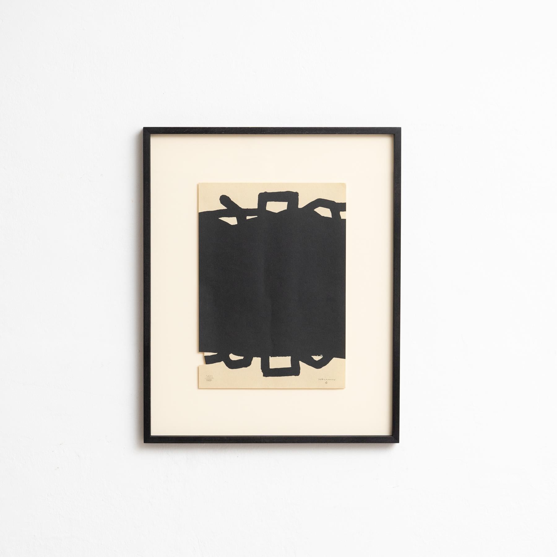 Mid-Century moderno Odissea astratta di Eduardo Chillida: litografia 