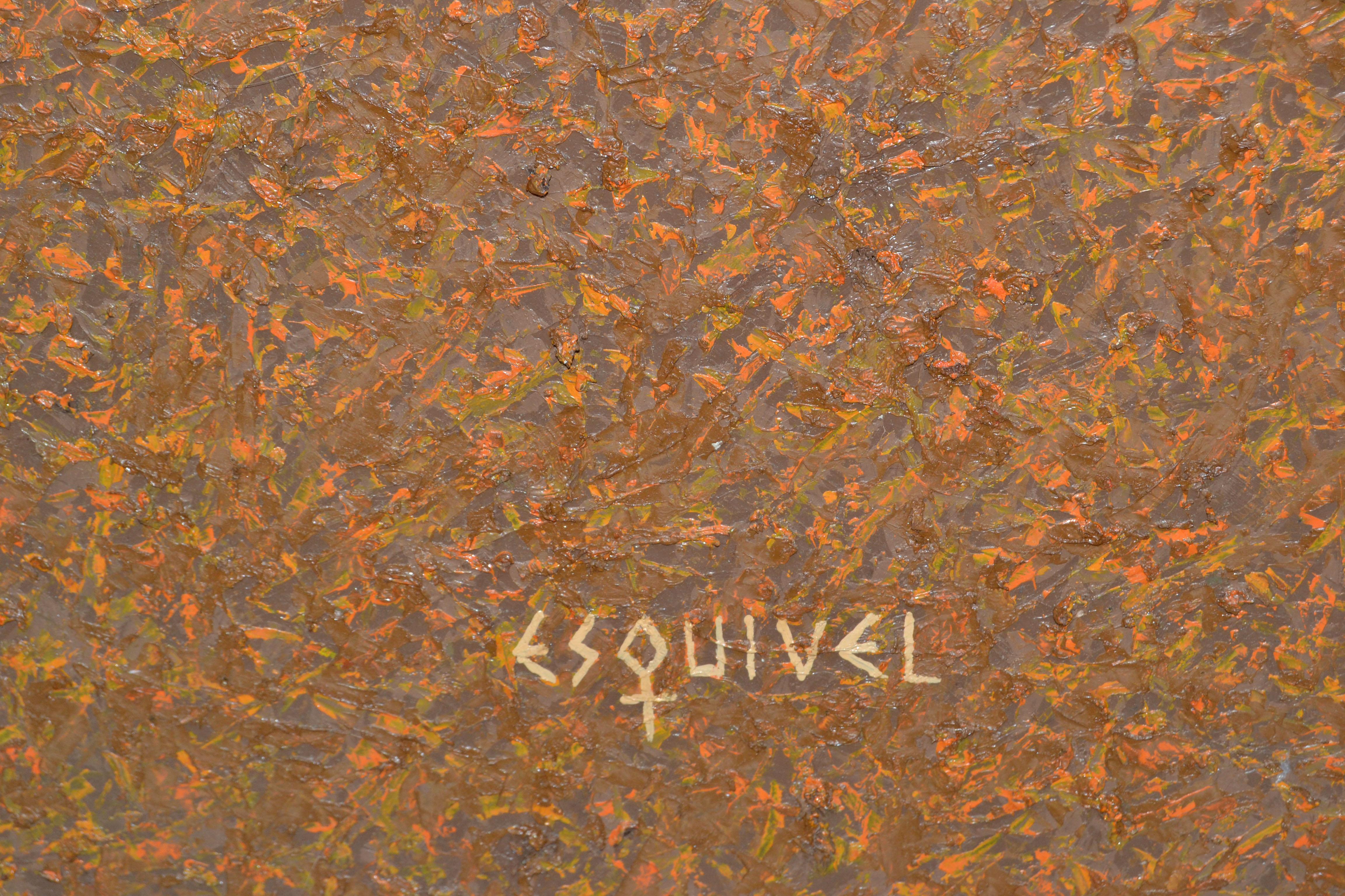 Eduardo Esquivel Solario 'Solarium' Acrylic Paint Framed Wall Art 2005 In Good Condition For Sale In Miami, FL